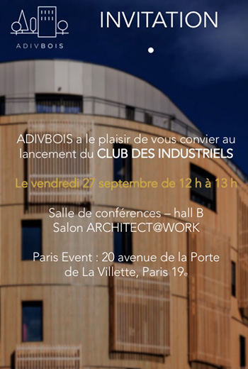 INVITATION lancement du Club des industriels-12sept-2